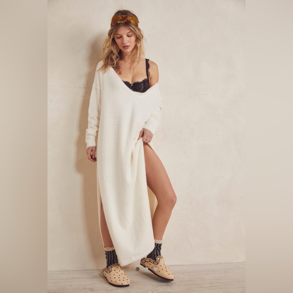 Free People Girls Night In Maxi Pullover